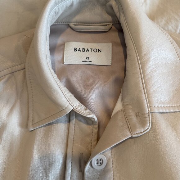 Babaton Aritzia Faux Leather Pelli Shirt Jacket - Picture 3 of 5
